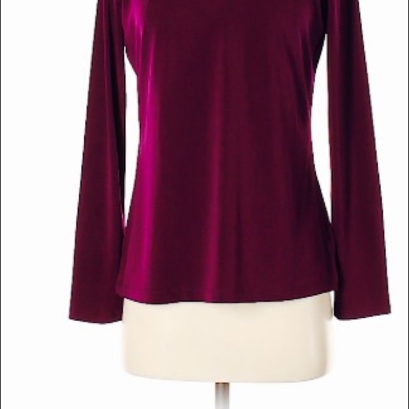 ✅🌹Liz Claiborne Purple Career top. - Picture 4 of 5